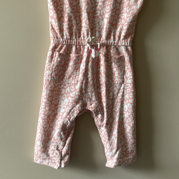 PEEK Baby Pink Cheetah Print Jumpsuit 6-12 months - Picture 3 of 6
